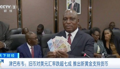 旧币对美元汇率跌超七成，津巴布韦推出“津巴布韦金”代替旧货币