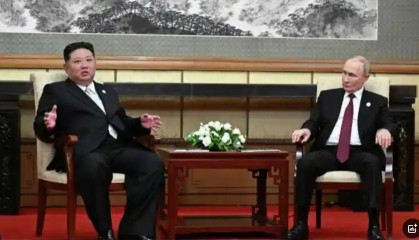 普京与金正恩会谈，盛赞中国刚刚举行的纪念大会水平很高！