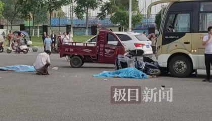 重庆两老人送娃上学在校门口被撞身亡，肇事司机已被控制