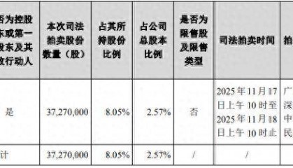 借款合同纠纷牵连,劲嘉股份控股股东所持2.57%股份将被司法拍卖