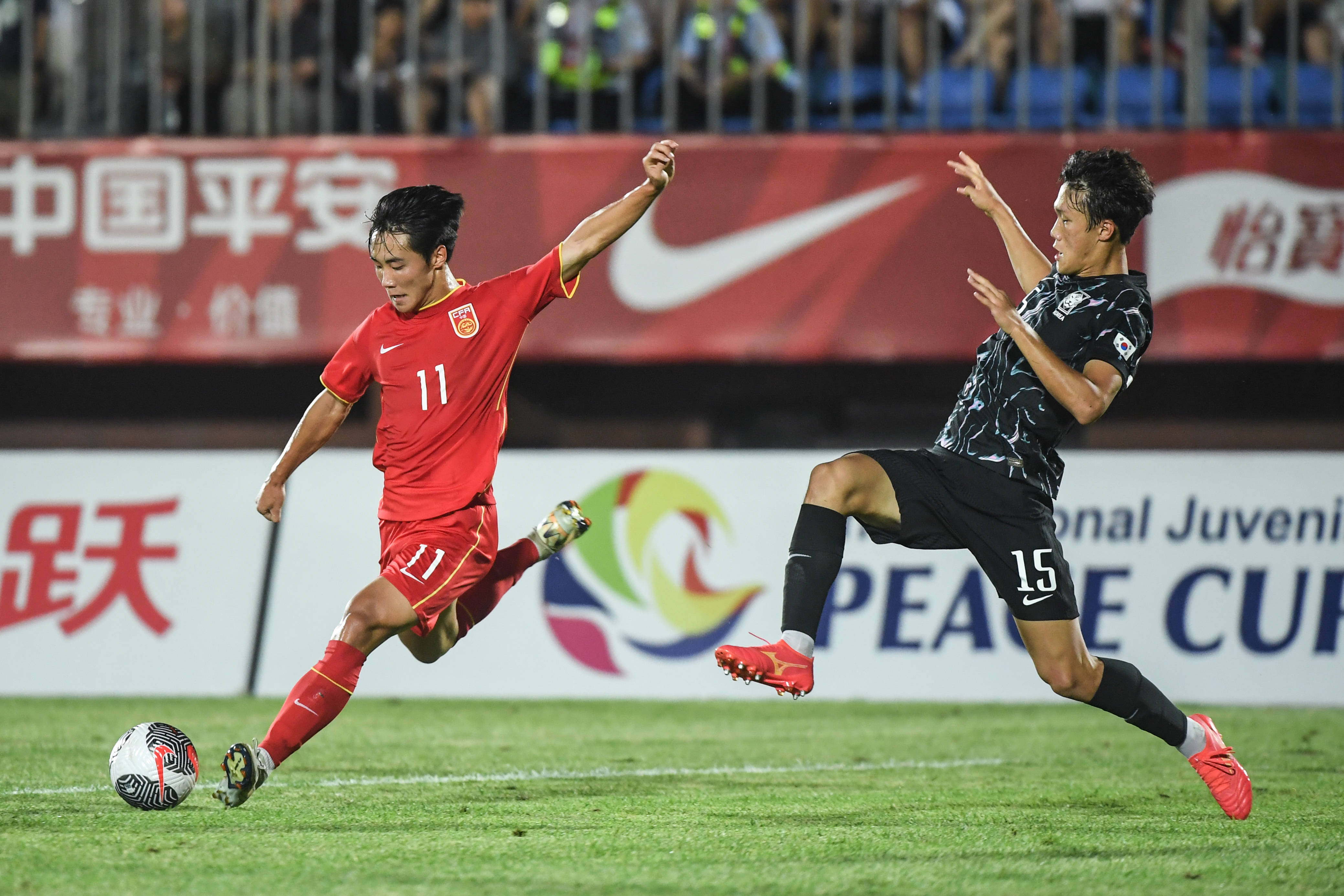 沈阳国际足球锦标赛丨中国U16队不敌韩国U16队